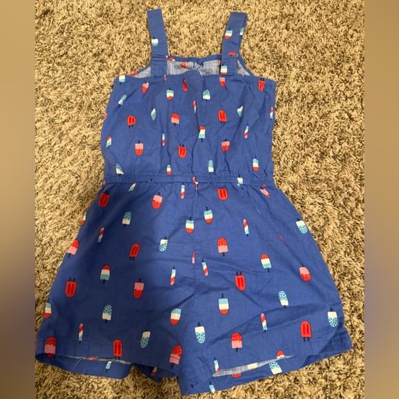 Cat & Jack Multicolor Striped Kids Romper - Picture 5 of 6